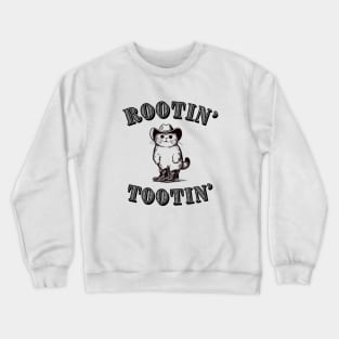 Rootin' Tootin' Cowboy Cat Crewneck Sweatshirt